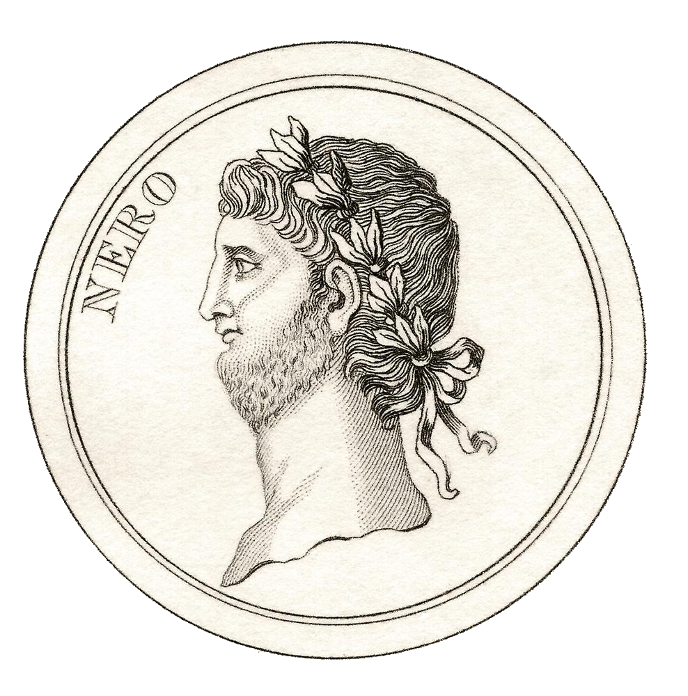 Side portrait of Nero